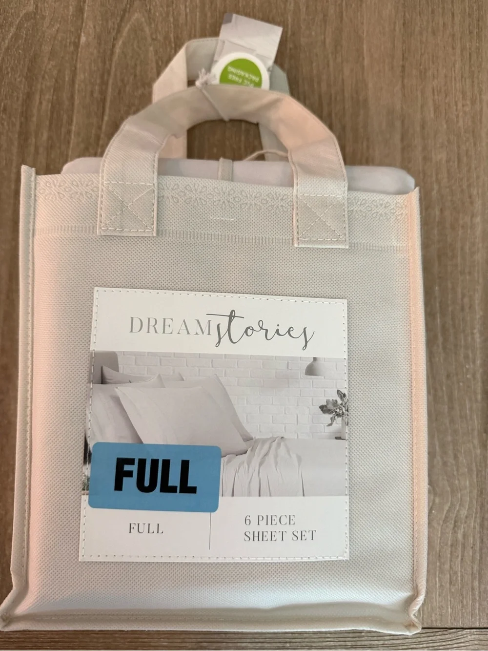 Dream Stories FULL 6PC Extra soft Sheet Set White sand (oatmeal/ivory) color NEW